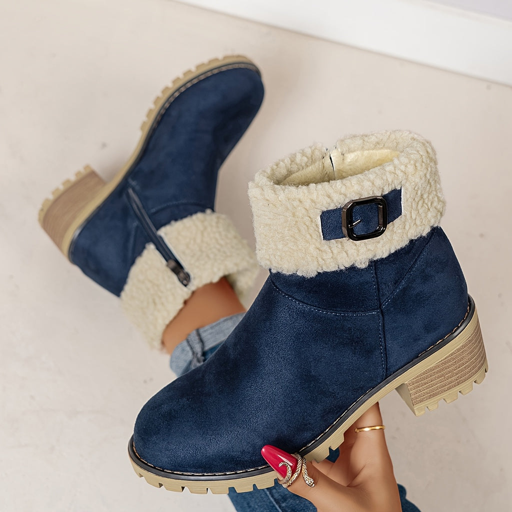 Nadia | Warm Lined Zip-Up Ankle Boots