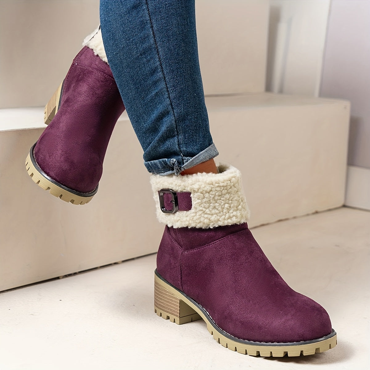 Nadia | Warm Lined Zip-Up Ankle Boots
