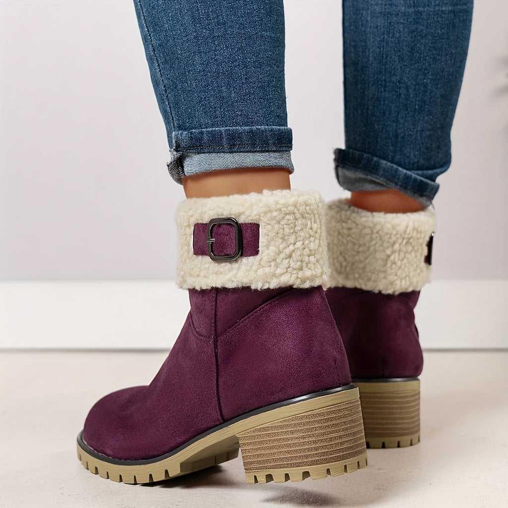 Nadia | Warm Lined Zip-Up Ankle Boots
