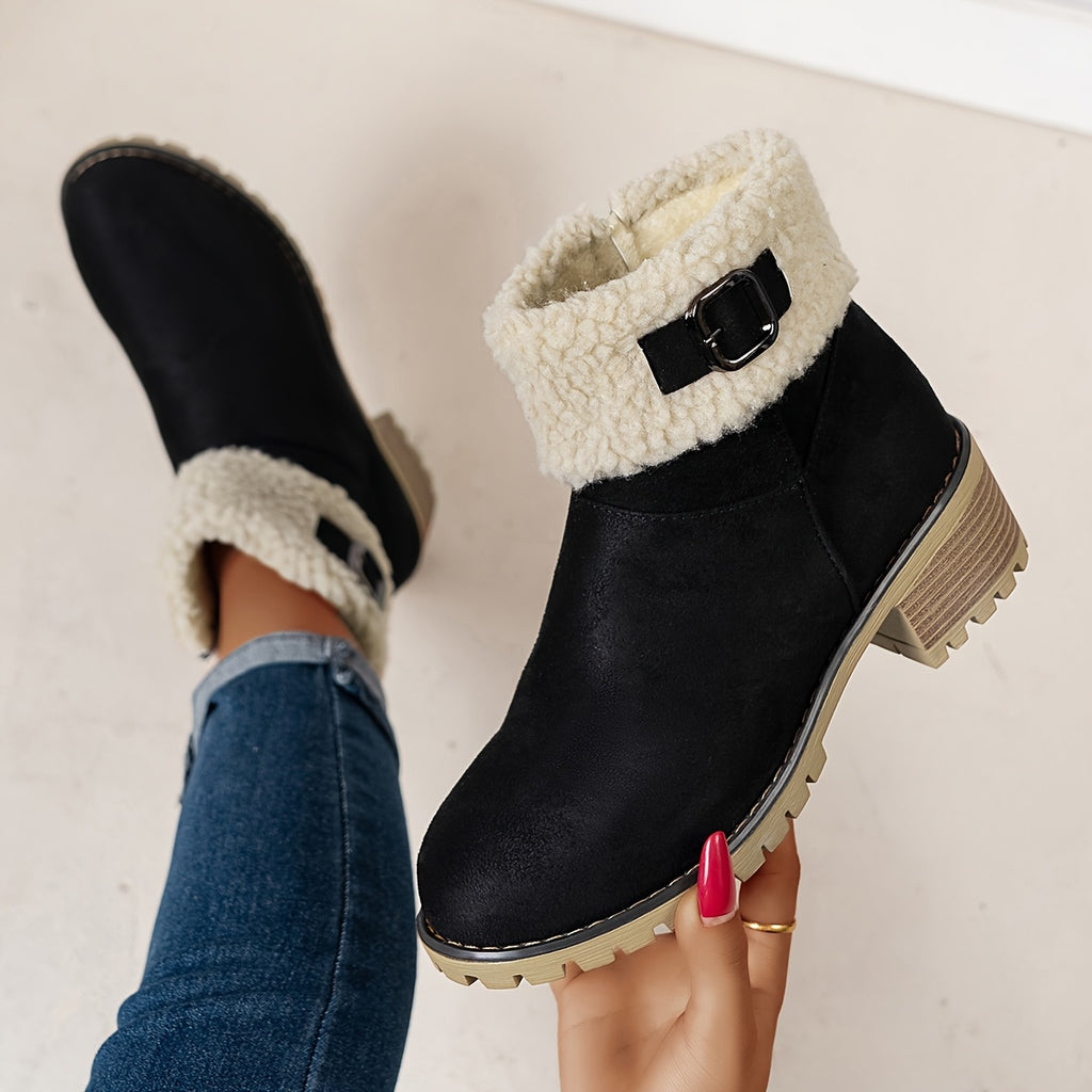 Nadia | Warm Lined Zip-Up Ankle Boots