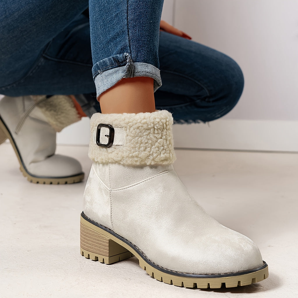 Nadia | Warm Lined Zip-Up Ankle Boots