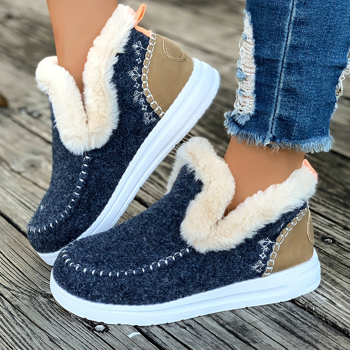 Nessa | Fleece Lined Ankle Snow Boots
