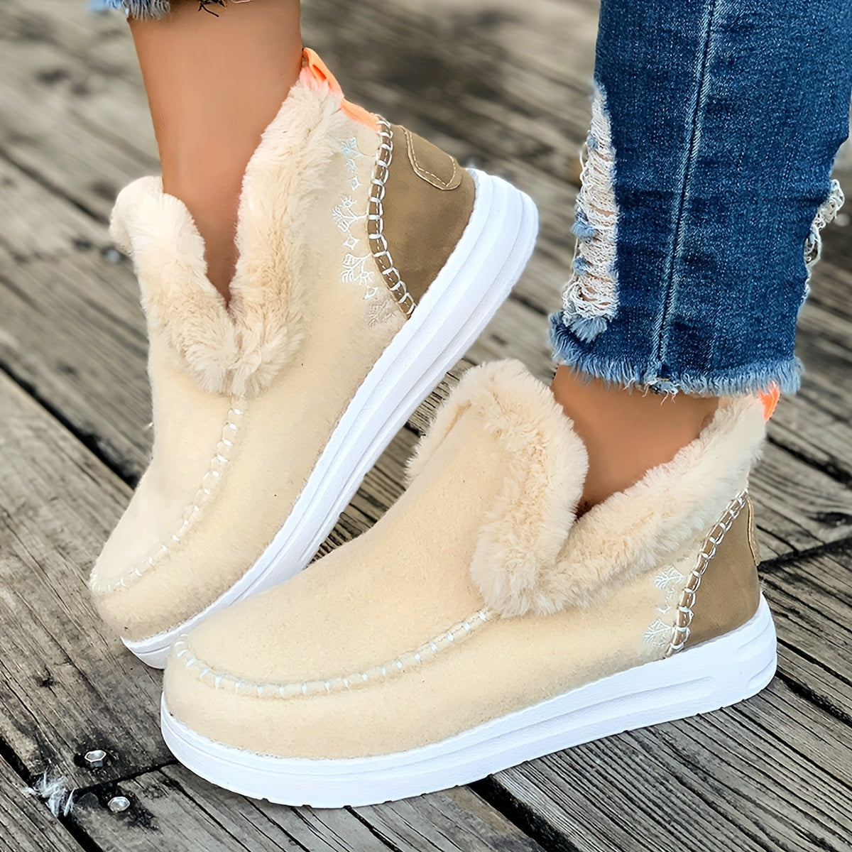 Nessa | Fleece Lined Ankle Snow Boots