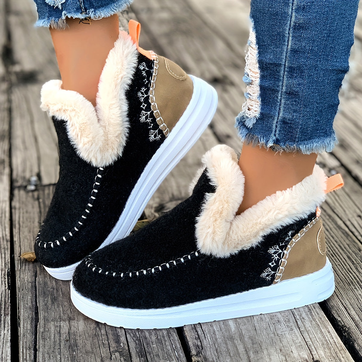 Nessa | Fleece Lined Ankle Snow Boots