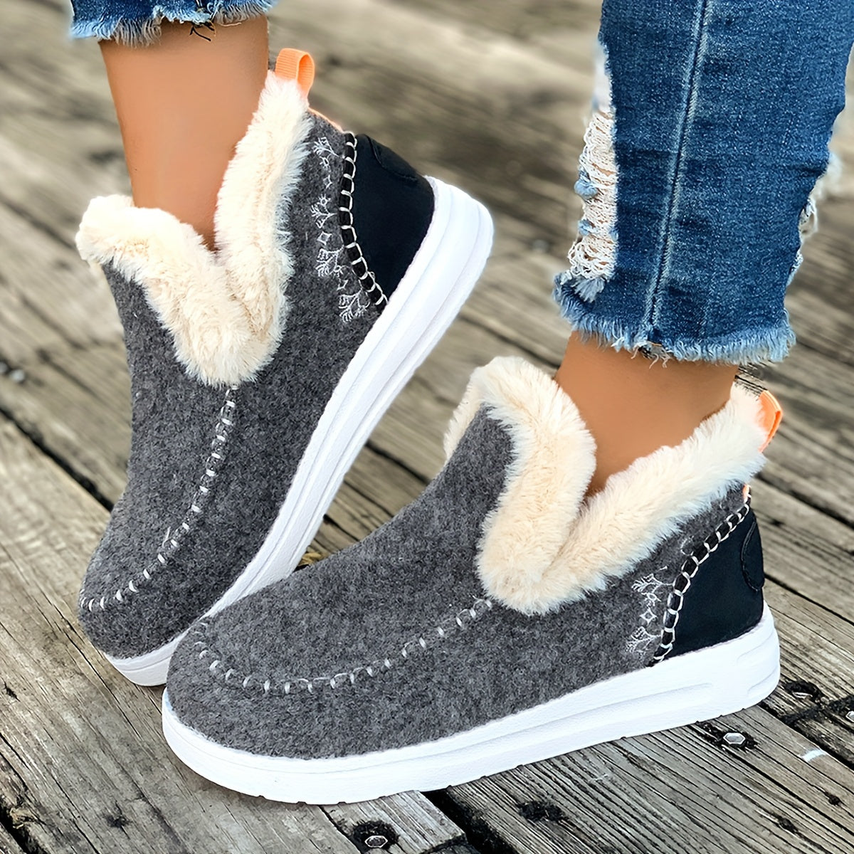 Nessa | Fleece Lined Ankle Snow Boots