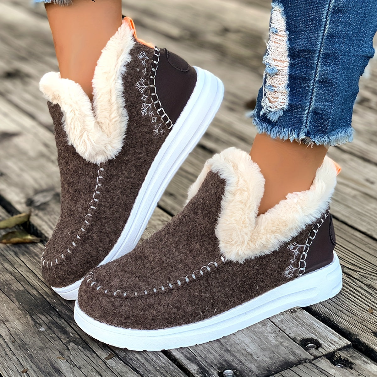 Nessa | Fleece Lined Ankle Snow Boots