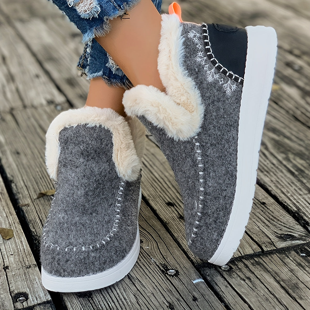 Nessa | Fleece Lined Ankle Snow Boots