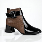 Odile quilted panel buckle ankle boots - view 10