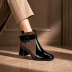 Odile quilted panel buckle ankle boots - view 14