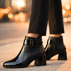Odile quilted panel buckle ankle boots - view 4