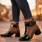 Odile quilted panel buckle ankle boots - view 5