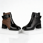 Odile quilted panel buckle ankle boots - view 6