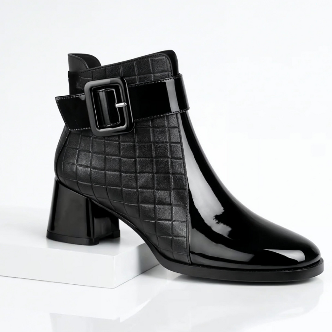 Odile quilted panel buckle ankle boots - view 9