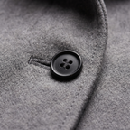 Women's stand collar wool coat with single-breasted button front - view 5