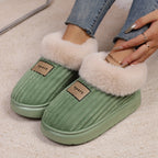 Sasha | Fluffy High Top Slipper Booties