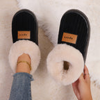 Sasha | Fluffy High Top Slipper Booties