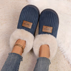 Sasha | Fluffy High Top Slipper Booties