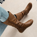 Selva Slouch Boot Flat Heel Side Zip - view 1
