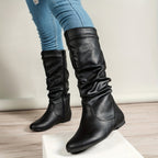 Selva Slouch Boot Flat Heel Side Zip - view 6