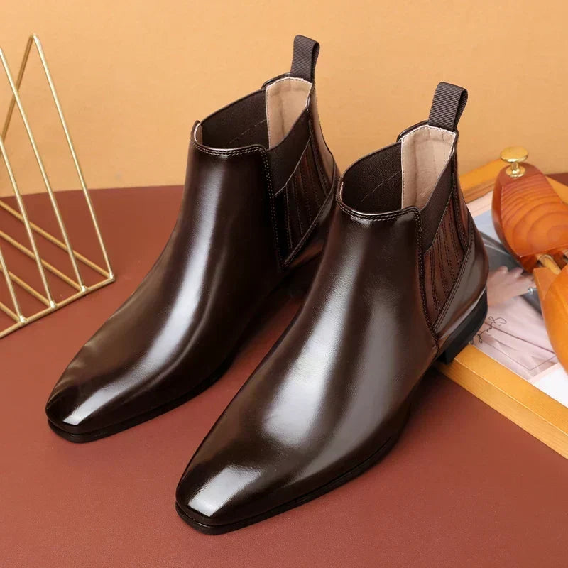 Sloane Pointed Toe Chelsea Ankle Boots - view 3