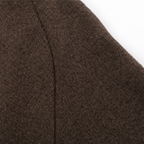 Brown knit sweater and maxi skirt set with pockets worn with black boots - view 11