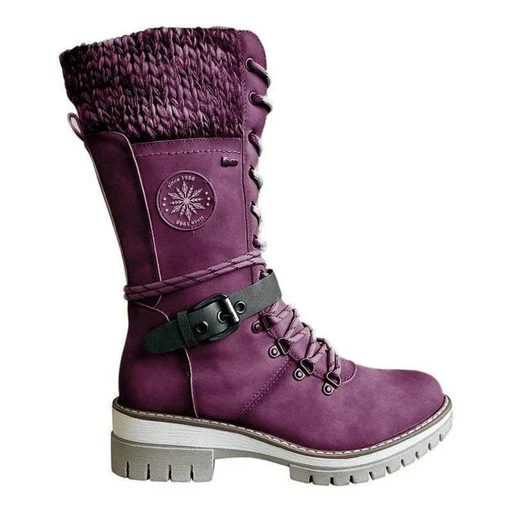 Tahlia | Waterproof Tall Boots with Round Toe