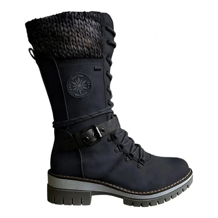 Tahlia | Waterproof Tall Boots with Round Toe