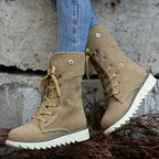 Talia | Lined Lace-Up Winter Boots with Plush Collar