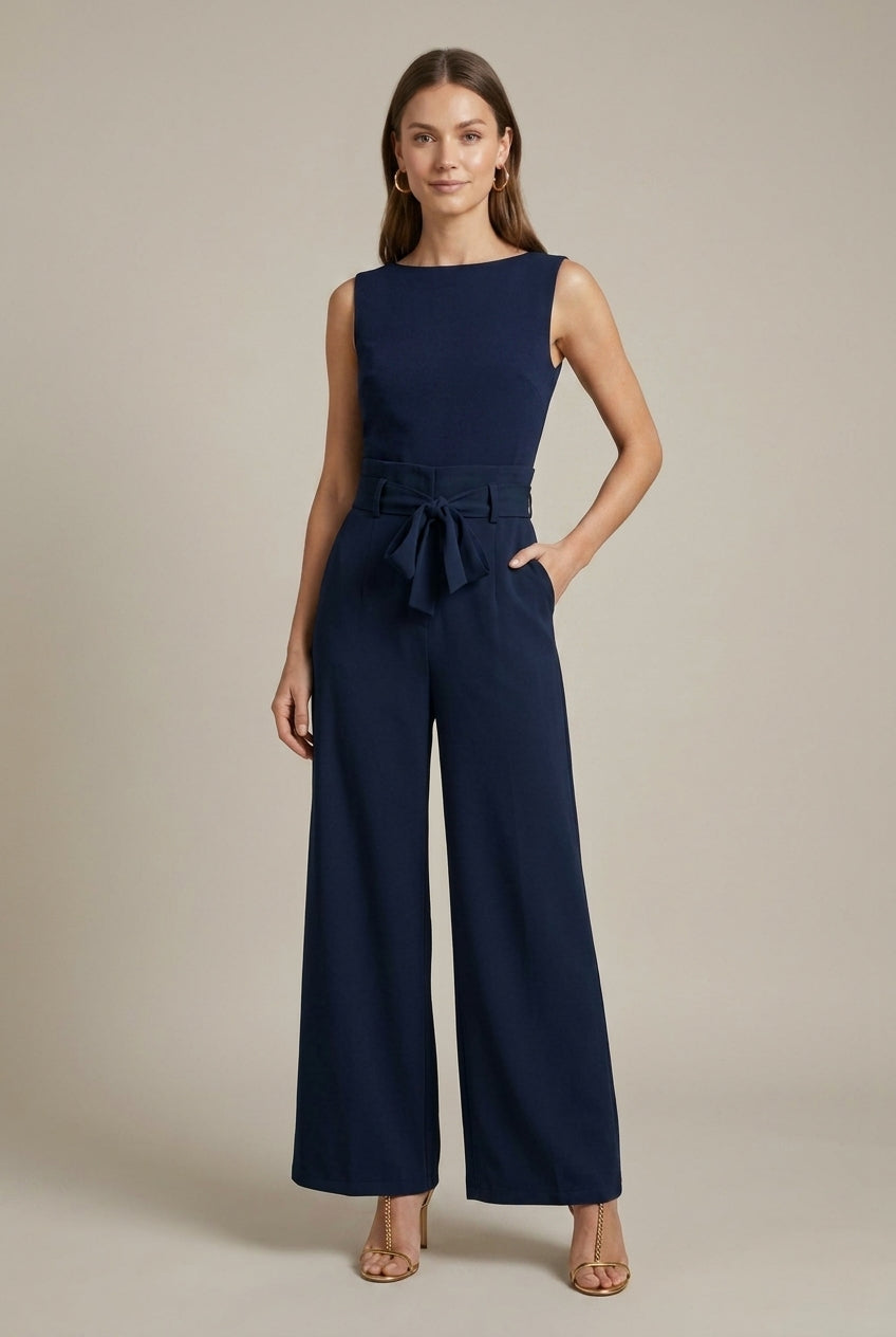 Augustine bow tie wide leg pants - view 7